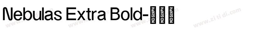 Nebulas Extra Bold字体转换